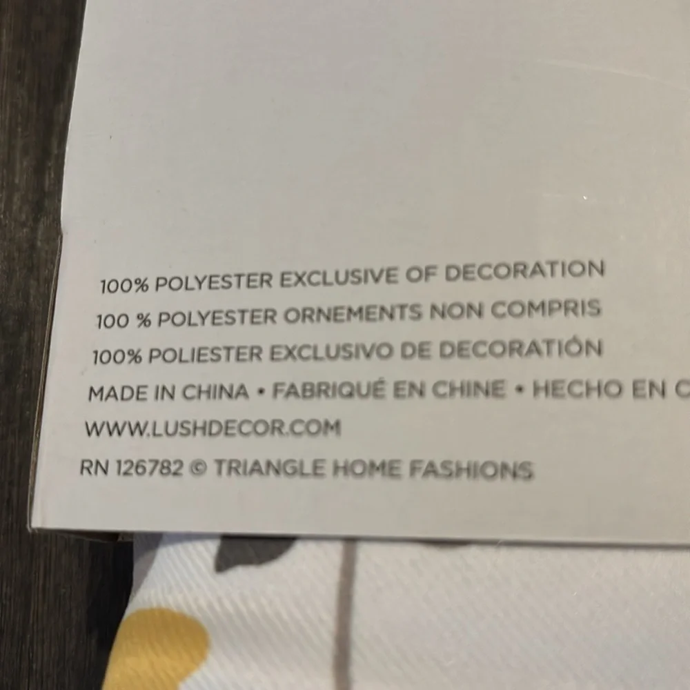 Lush Decor Weeping Flower, 2 panel set, Light Filtering,satin feel curtains